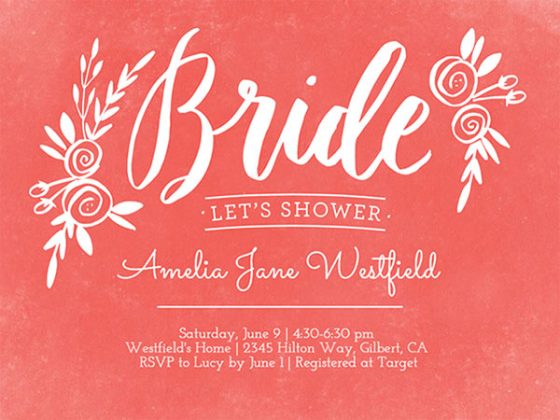 How To Write And When To Send Bridal Shower Invitations Smilebox