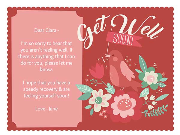 Get Well Soon Card Messages For Kids